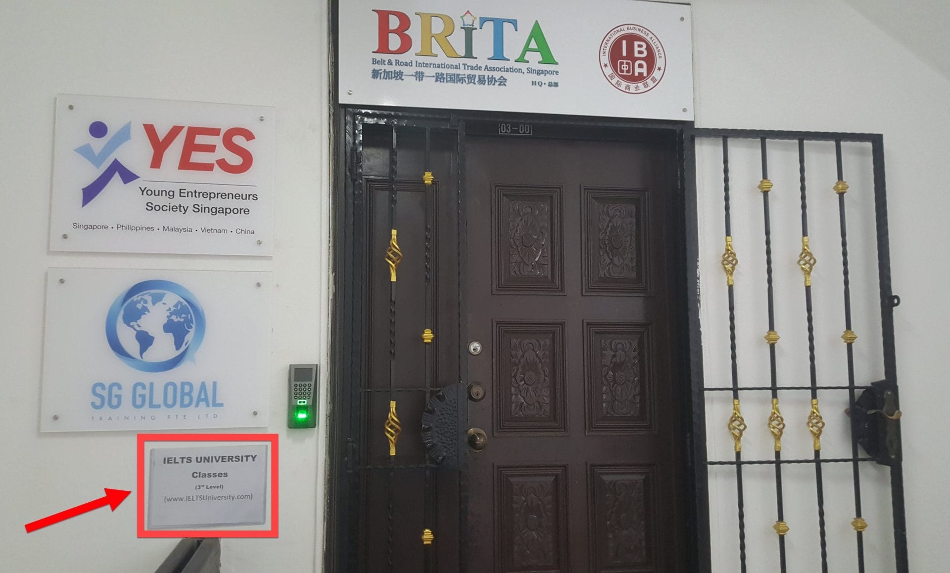 275 Beach Road Level 3 Door