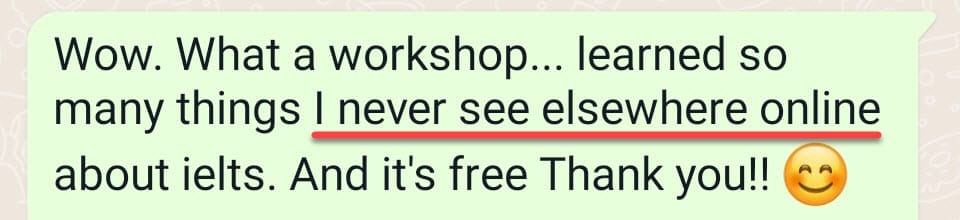 WhatsApp IELTS Masterclass